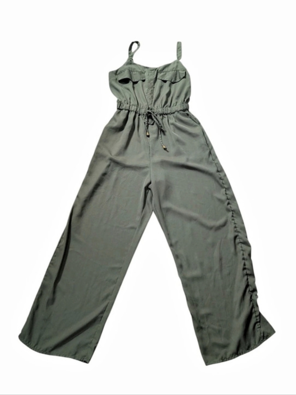 Blush Wide Leg Jumpsuit in Green Size Medium Like New